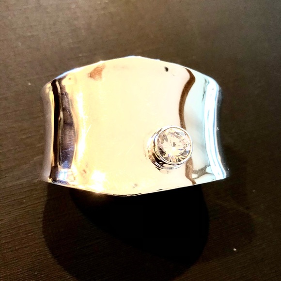 80’s STERLING SILVER CZ BRACELET - Picture 2 of 6